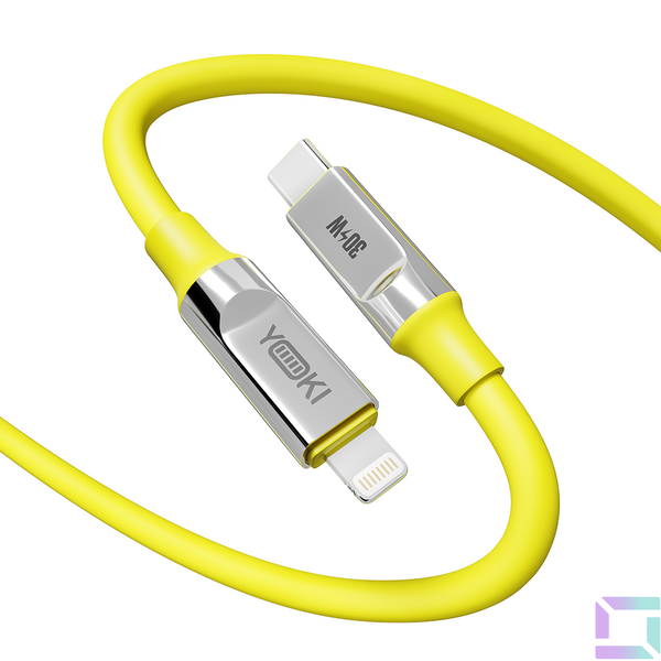 USB YOKI ULTRA YK-UL61 Type-C to Lightning 30W 1.2m Цвет Желтый 6907858579891 фото