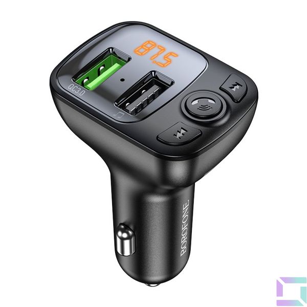 Модулятор Borofone BC41 Eminency QC3.0 Car BT FM transmitter Цвет Черный 6974443382884 фото