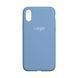 Чехол Silicone Case Full Size (AA) для iPhone Xs Max 24.Azure 2020000150442 фото