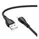 Кабель USB Borofone BX121 Lightning 2.4A Чорний 6941991123023 фото