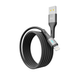 Кабель USB YOKI LED YK-LE17 Lightning 2.4A 1.2m Колір Чорний 6907858579433 фото 4
