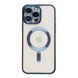 Чехол TPU Metallic Full Camera with Magsafe для iPhone 16 Pro Blue 2020000457374 фото