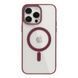 Чехол NEW TPU Color with Magsafe для iPhone 15 Pro Wine Red 2020000391036 фото