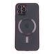 Чехол TPU Metallic Full Camera with Magsafe для iPhone 12 Pro Dark Purple 2020000342861 фото 1