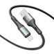 Кабель USB YOKI LED YK-LE17 Lightning 2.4A 1.2m Колір Чорний 6907858579433 фото 3