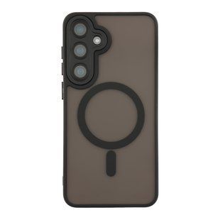 Чохол TPU+PC Magnetic Matte Camera Lens with Magsafe для Samsung Galaxy S25+ 5G (S936) Black 2020000470427 фото