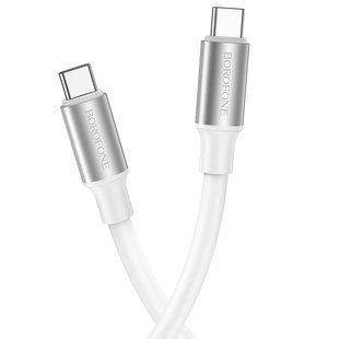 USB Borofone BX82 60W Type-C to Type-C Белый 6974443386264 фото