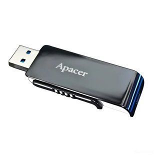USB флеш-накопичувач 3.2 Apacer AH350 128gb Чорний 4712389898524 фото