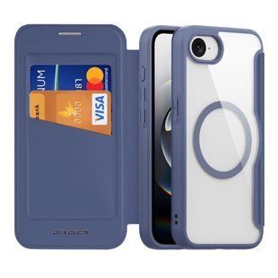 Чохол-книжка Dux Ducis Skin X Pro with MagSafe для iPhone 17e/16e Blue 2020000478126 фото