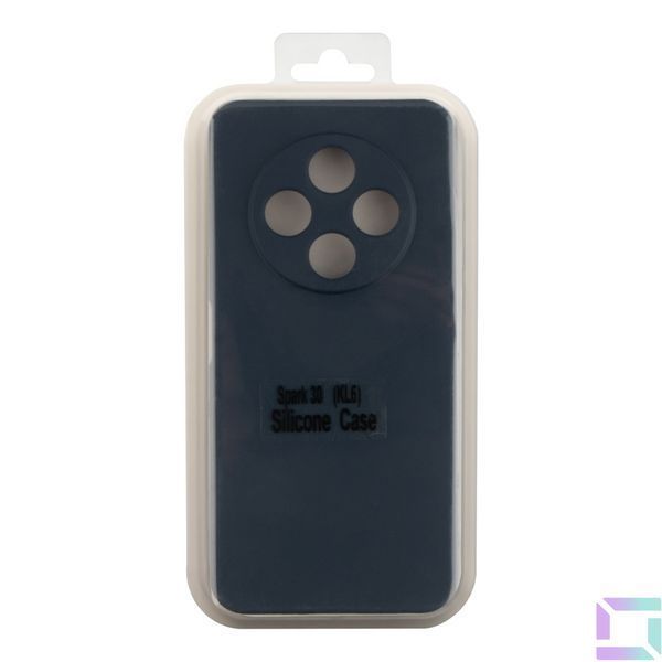 Чохол Silicone Cover Full Camera (A) для Tecno Spark 30 4G (KL6) 08.Dark Blue 2020000479499 фото