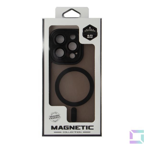 Чохол TPU+PC Magnetic Matte Camera Lens with Magsafe для iPhone 16 Pro Black 2020000459293 фото