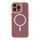 Чехол TPU+PC Magnetic Matte Camera Lens with Magsafe для iPhone 15 Pro Max Pink 2020000437505 фото