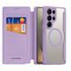 Чехол-книжка Dux Ducis Skin X Pro with MagSafe для Samsung Galaxy S25 Ultra 5G (S938) Purple Pink 2020000466161 фото 1