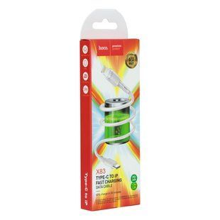 USB Hoco X83 PD Type-C to Lightning Белый 6931474770851 фото