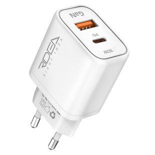Мережевий Зарядний Пристрій Ridea RW-GaN30BPAC 30W Boost Pro AC PD&QC Бiлий 6922021975232 фото