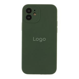 Чехол Silicone Case Full Size with Frame для iPhone 12 71.Cyprus Green 2020000350255 фото