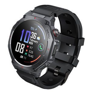 Смарт Часы Hoco Y37 GPS + 3 Аtm Черный 6942007666046 фото