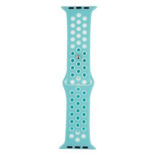 Ремінець для Apple Watch Band Silicone Nike + Protect Case 44/49 mm Turquoise White 2020000247043 фото