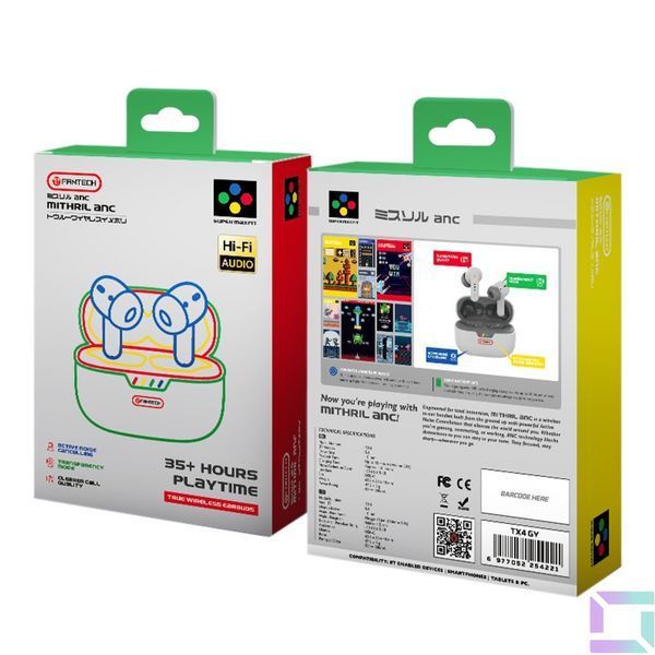 Блютуз стерео Гарнітура FANTECH TX4 Mithril ANC Сірий 6977052254221 фото