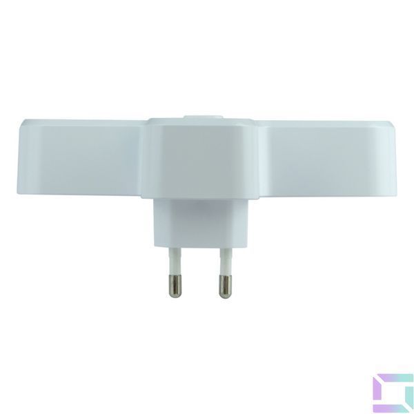 Мережевий Перехідник із Нічником LDNIO SC2311 1USB-C / 2USB-A QC/PD20W / 2 Sockets/ Led lamp White 6933138691540 фото