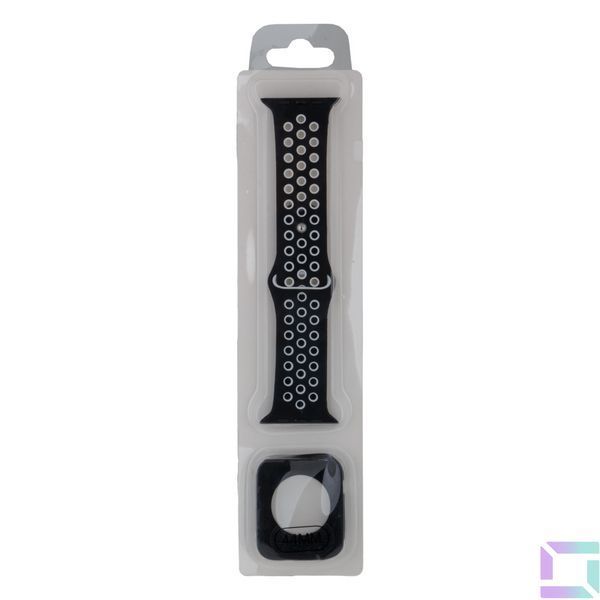 Ремінець для Apple Watch Band Silicone Nike + Protect Case 44/49 mm Turquoise White 2020000247043 фото