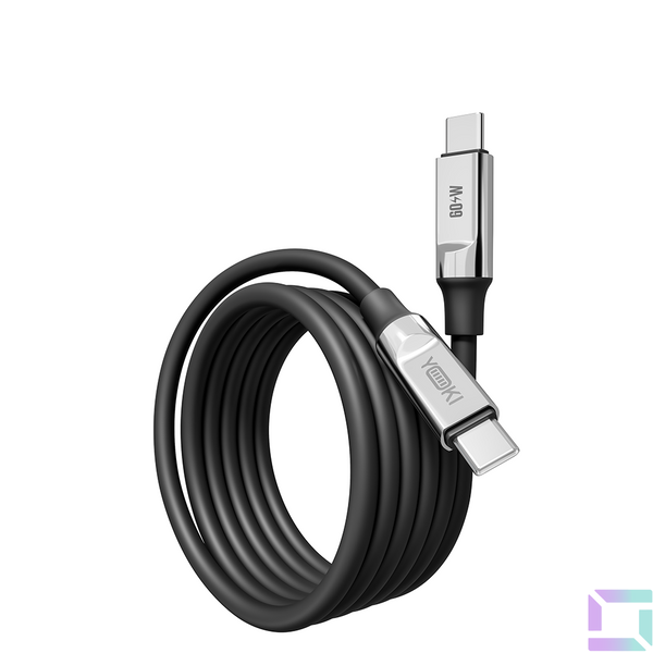 USB YOKI ULTRA YK-UL61 Type-C to Type-C 60W 1.2m Цвет Черный 6907858579907 фото