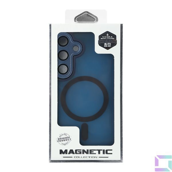 Чехол TPU+PC Magnetic Matte Camera Lens with Magsafe для Samsung Galaxy S23+ 5G (S916) Dark Blue 2020000437406 фото