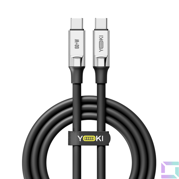 USB YOKI ULTRA YK-UL61 Type-C to Type-C 60W 1.2m Цвет Черный 6907858579907 фото