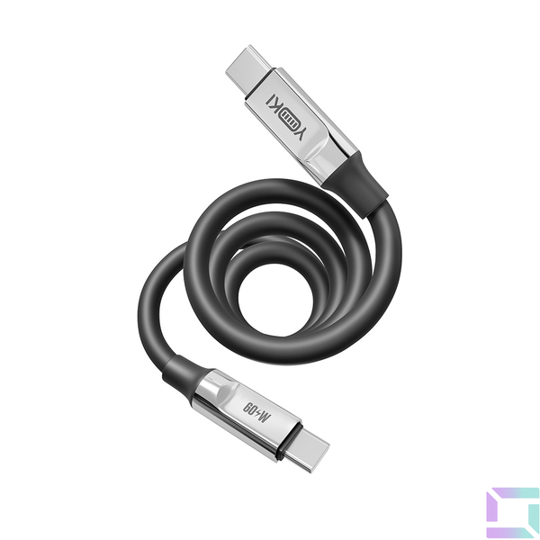 USB YOKI ULTRA YK-UL61 Type-C to Type-C 60W 1.2m Цвет Черный 6907858579907 фото