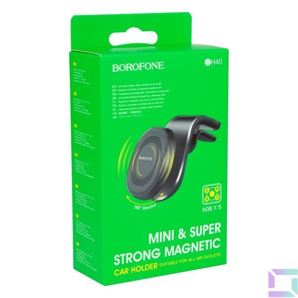 Автотримач Borofone BH40 Kyle Чорний 6931474740243 фото