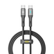 Кабель USB YOKI LED YK-LE17 Type-C to Type-C 60W 1.2m Чорний 6907858579440 фото 2