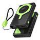 Універсальна Мобільна Батарея Power Bank Hoco DB83 22.5W+PD20W magnetic, with watch charging, cable 10000mAh Чорниий/Зелений 6942007679855 фото 1