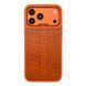 Чохол Kajsa Glamorous Collection Snake Pattern with MagSafe для iPhone 17 Pro Orange Plus O-Ring 4894505256842 фото