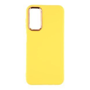 Чехол Silicone Cover Metal frame (AA) для Samsung Galaxy A14 4G (A145)/A14 5G (A146) 04.Yellow 2020000365846 фото