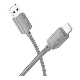Кабель USB Hoco X113 Type-C 3A Сiрий 6942007646192 фото