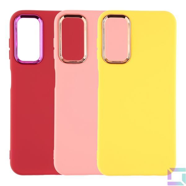 Чохол Silicone Cover Metal frame (AA) для Samsung Galaxy A14 4G (A145)/A14 5G (A146) 04.Yellow 2020000365846 фото