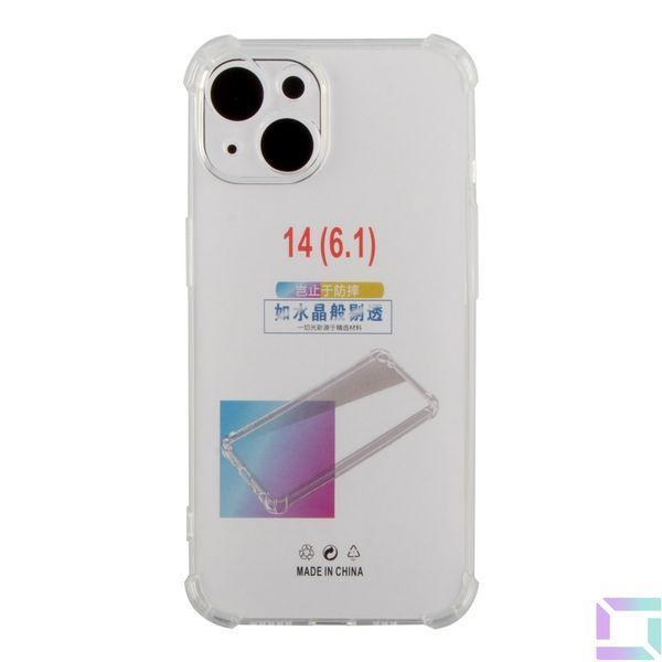 Чехол TPU Virgin Hard Full Camera для iPhone 14 Transparent 2020000439257 фото