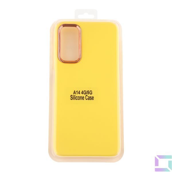 Чохол Silicone Cover Metal frame (AA) для Samsung Galaxy A14 4G (A145)/A14 5G (A146) 04.Yellow 2020000365846 фото