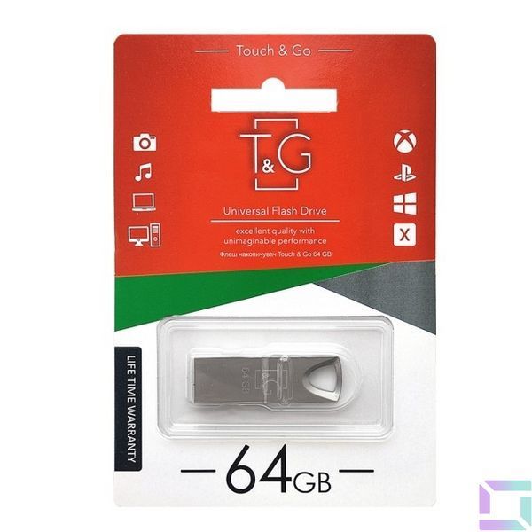 USB Flash Drive T&G 64gb Metal 117 Стальной 4711472583170 фото