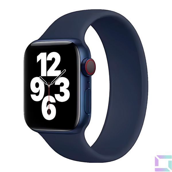 Ремінець для Apple Watch Band Silicone Mono Size 38/40mm L Dark Blue 2020000193487 фото