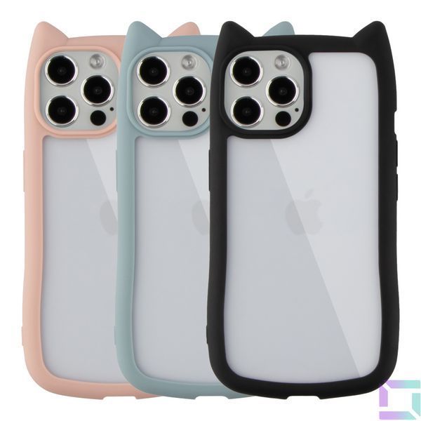 Чехол TPU+PC Cat Ears Case для iPhone 12 Pro Max Black 2020000470540 фото