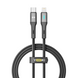 Кабель USB YOKI LED YK-LE17 Type-C to Lightning 30W 1.2m Чорний 6907858579457 фото 2