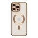 Чехол TPU Metallic Full Camera with Magsafe для iPhone 16 Pro Gold 2020000457381 фото