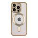 Чохол TPU Metallic Chrome Full Camera with Magsafe для iPhone 12 Pro Chrome Gold 2020000384373 фото
