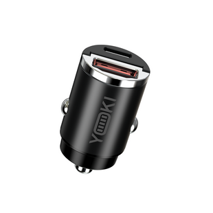 Авто Зарядний Пристрій YOKI IronNano YK-CCI65AC 1 Type-C + 1 USB PD&QC 65W Чорний 6912345678933 фото