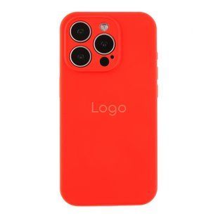 Чохол Silicone Case Full Size with Frame для iPhone 15 Pro Max М'ята упаковка 14.Red 2020000521143 фото