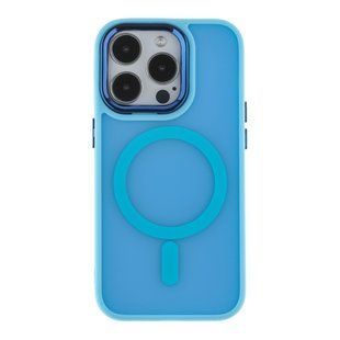 Чехол TPU+PC Space Magnetic Color with Magsafe для iPhone 14 Pro Blue 2020000340973 фото