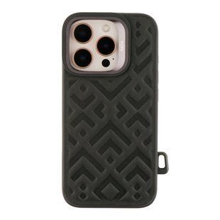 Чехол Kajsa Briquette Collection Rhombus with MagSafe для iPhone 16 Pro Max Black 2020000457909 фото