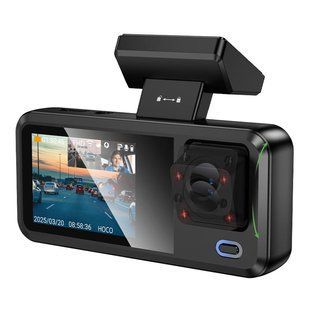 Видеорегистратор Hoco DV15 2-inch 720P/Wi-Fi App/ 3 Камеры Черный 6942007656108 фото