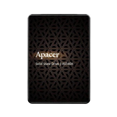 SSD Apacer AS340X 480GB 2.5" 7mm SATAIII 3D NAND Read/Write: 550/520 MB/sec Bulk (AP480GAS340XC) 49333 фото